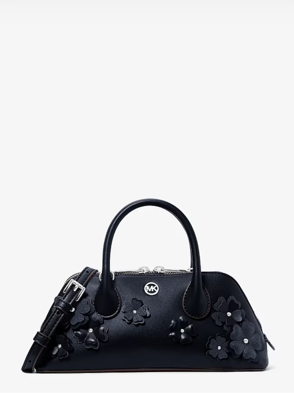 Michael Kors Petra Small Floral Embellished Crossbody Bag Navy - Picture 5 of 5
